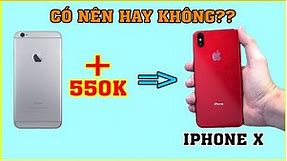 iPhone 6s Plus thêm 550k được iPhone X?? Quá trình độ vỏ iPhone mua trên SHOPEE | MUA HÀNG ONLINE