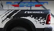 RAM 1500 Rebel Shredded Decals | Autodesign.shop
