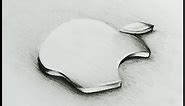 How to Draw The Apple logo (3D- Platinium)