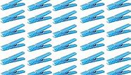 50 Blue Clothes Pins for Baby Shower Game, 1.4'' Premium Plastic Mini Clothespins, Reusable Mini Clothes Pins for Photo| Baby Shower Game| Gender Reveal Parties