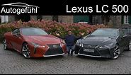 Lexus LC 500 5.0 l V8 FULL REVIEW Coupé vs Cabriolet 2021 new Convertible driving - Autogefühl