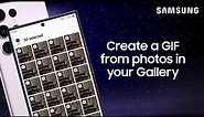 Create a GIF in your Galaxy phone using photos from the Gallery app | Samsung US