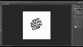 HOW TO MAKE ANTISOCIAL SOCIAL CLUB LOGO - PHOTOSHOP CS6 - TUTORIAL