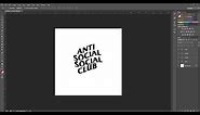 HOW TO MAKE ANTISOCIAL SOCIAL CLUB LOGO - PHOTOSHOP CS6 - TUTORIAL