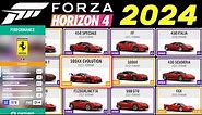 FORZA HORIZON 4 2022-2024 FINAL | ALL CARS | FULL VEHICLES LIST [4K]