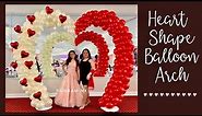 Heart Shape Balloon arch (Balloon Tutorial, Valentines day balloon ideas)