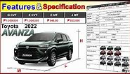 Toyota AVANZA 2023 Features, Specification, Price {BROCHURE} | CarWahe