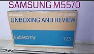 Samsung M5570 Smart tv Unboxing and Quick review | Whats inside box? | samsung smart tv 2017 49inch