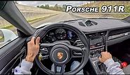 2016 Porsche 911R - Driving The Car That Saved the Manual Transmission (POV Binaural Audio)