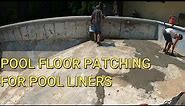 Concrete Pool Floor repair for Vinyl Liners: How to repair Pools with concrete for Vinyl Pool Liners
