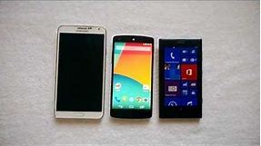 Samsung Galaxy Note 3 vs Nexus 5 vs Nokia Lumia 1020- Which is better to Buy?