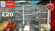 HOME BARGAINS 6FT Walk-in Greenhouse Review | Growing Vegetables During Lock Down