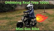 Unboxing Coleman Real Tree 100cc Mini Gas Bike (POV)