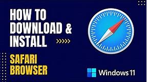 How to Download and Install Safari Browser for PC Windows