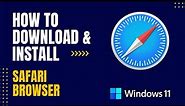 How to Download and Install Safari Browser for PC Windows
