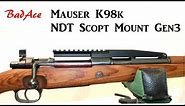 Mauser K98k Low-profile Scope Mount - installed in minutes without drilling