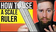 How to Use a Scale Ruler (for Students) - Architecture and Engineering