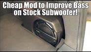 Easy CHEAP Way to Improve the Bass on a Ford Sony Subwoofer! - Focus ST