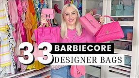 MY BARBIECORE DESIGNER HANDBAG COLLECTION 🎀 | 33 Pink Bags!