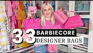 MY BARBIECORE DESIGNER HANDBAG COLLECTION 🎀 | 33 Pink Bags!