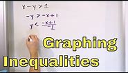 01 - Graphing Inequalities in Two Variables, Part 1 (Solve, Graph & Shade Inequalities)
