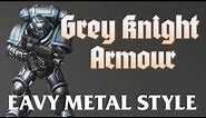 How to paint Grey Knight Armour the Eavy Metal way.