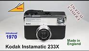 1970 Kodak Instamatic 233X - 126 Film Camera