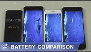 iPhone 7 vs iPhone 6S Plus vs iPhone 7 Plus vs iPhone 6: Battery Life Comparison/Battery Test