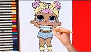 How to draw a LOL doll step by step | LOL Surprise Doll