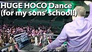 Huge high school hoco homecoming dance — for my own sons!