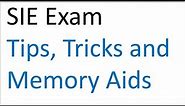 SIE Exam Prep - Test Taking Tips, Tricks, and Memory Aids