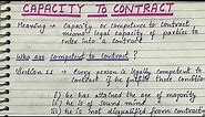 Capacity to Contract || Capacity of Parties || Indian contract act 1872