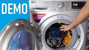 LG Front Load Washing Machine FHT1208SWL - Demo