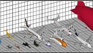 Aircraft Size Comparison 3D