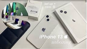 iPhone 13 starlight (256gb) unboxing | setup & accessories 