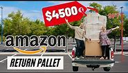 Our BIGGEST Amazon Returns Pallet Ever - Unboxing $4500 in MYSTERY Items!