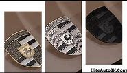 Hood Crests Emblems For Porsche by EliteAuto3K - Universal Fit For All Models