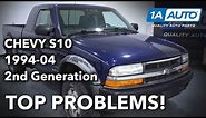 Top 5 Problems Chevy S-10 ZR2 Truck 2nd Generation 1994-04