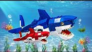 LEGO SHARK STOP MOTION | HOW CATCHING CRAZY LEGO SHARK | MAKING LEGO SHARK SASHIMI