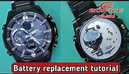 Casio Edifice ECB-500- tutorial on how to replace the battery