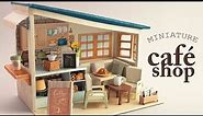 Cafe Shop Diorama (papercraft tutorial)