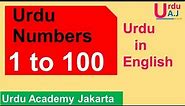 Learn Urdu Numbers 1-100