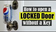 How to Open a Locked Door Without a Key