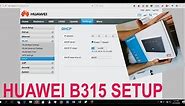 Unboxing and setup of a Huawei B315 router
