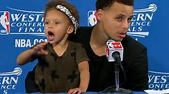 NowThis - Adorable toddler interrupts an NBA press...