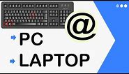 COMO PONER EL ARROBA EN CUALQUIER TECLADO PC Y LAPTOP 2020