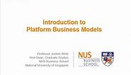 Master Class: Platform Business Models