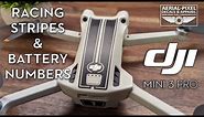 DJI Mini 3 Pro Racing Stripe and Battery Numbering Decal Installation Tutorial