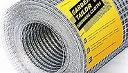 Hardware Cloth 1/4 inch Wire Mesh Roll: 48 in x 50 ft Garden Fencing Galvanized After Welding Chicken Fence Square Mesh 23 Gauge Rabbit Snake Cage Heavy Duty