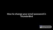 How To Change Thunderbird Password | Thunderbird Email Password